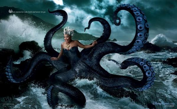 Куин Латифа като злата Урсула от "Малката русалка" Снимка: Disney/Annie Leibovitz