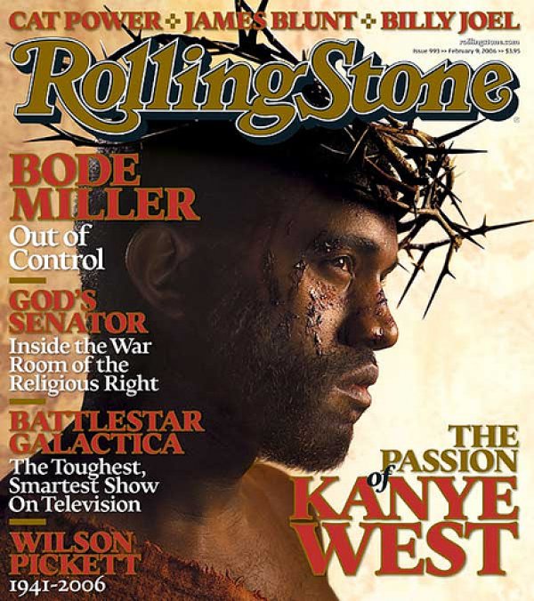 Кание Уест като Исус; Снимка сп. Rolling Stone