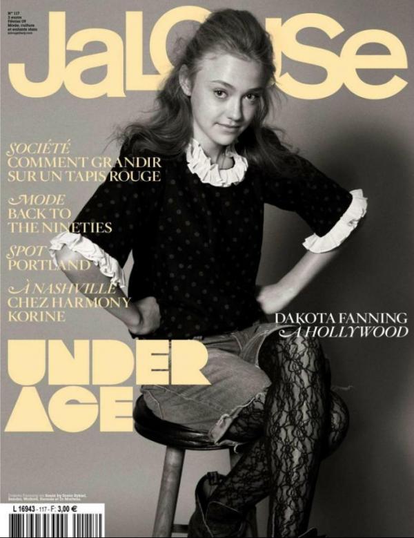Дакота позира за корицата на същото списание и през 2009 г. Снимка: сп.Jalouse