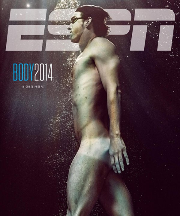 Олимпийският плувец Майкъл Фелпс; Снимка: ESPN Body Issue
