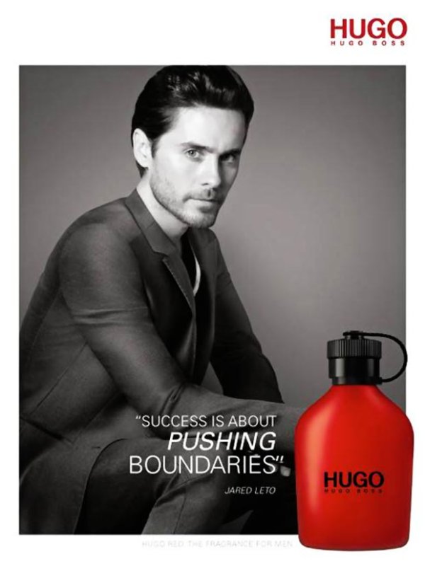 Джарет Лето за Hugo Boss Red perfume; Снимка: Hugo Boss