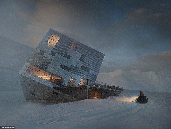 Снимка: dailymail.co.ukХотел "Kežmarské Hut", северна Словакия. Намира се в планината Високите Татри. 