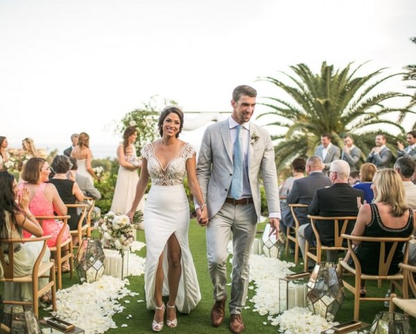 Майкъл Фелпс се ожени за половинката си Никол Джонсън на тайна церемония през юни в хотелски комплекс в Аризона;Снимка: Instagram