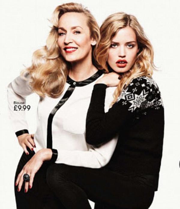 Джери Хол с Джорджа Мей ДжагърСнимка: Elle