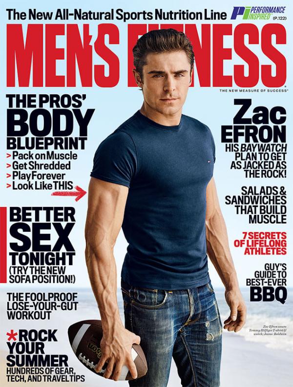 Зак Ефрон за Men's Fitness.