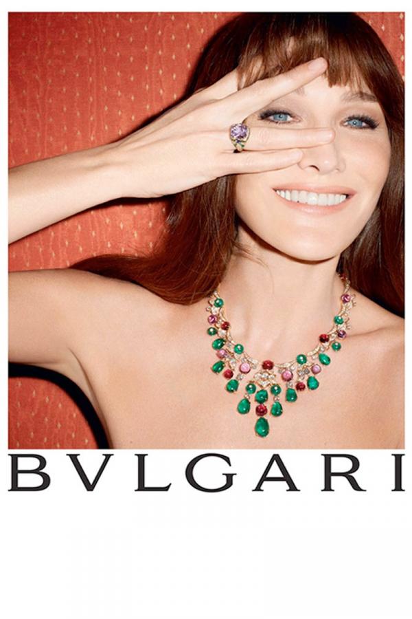 Карла Бруни в кампанията през 2013, Снимка: Bulgari