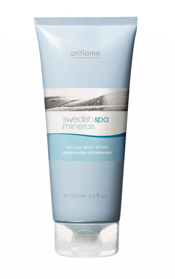 Ексфолиант за тяло с морски соли Swedish Spa Minerals Sea Salt Body Scrub (Oriflame, 9.90 лв.)