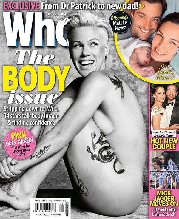 Пинк Снимка: Who Magazine, юни 2014