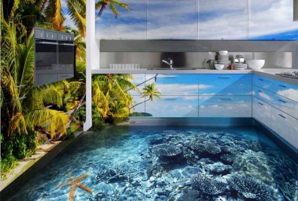 Усещането, че гледаш през кухнята и виждаш морето е търсеният ефект. Снимка: Creative Ideas