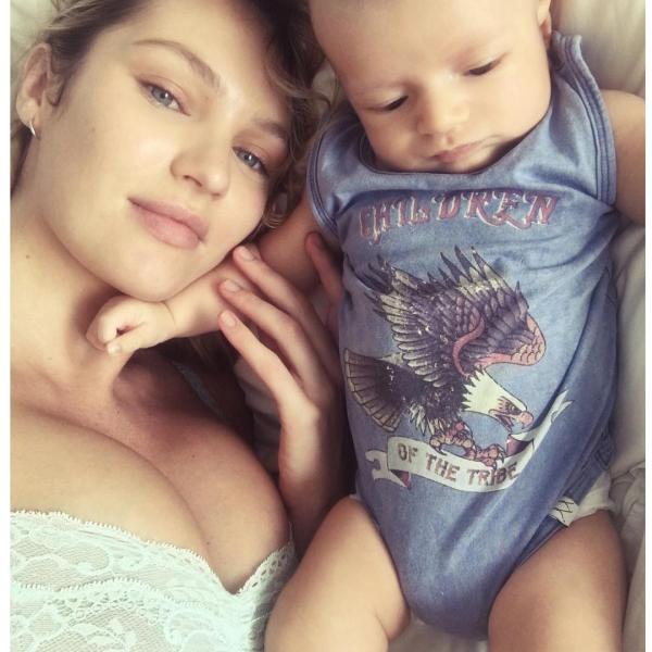 Кандис Суонепол роди сина си Анака това лято; Снимка: Instagram