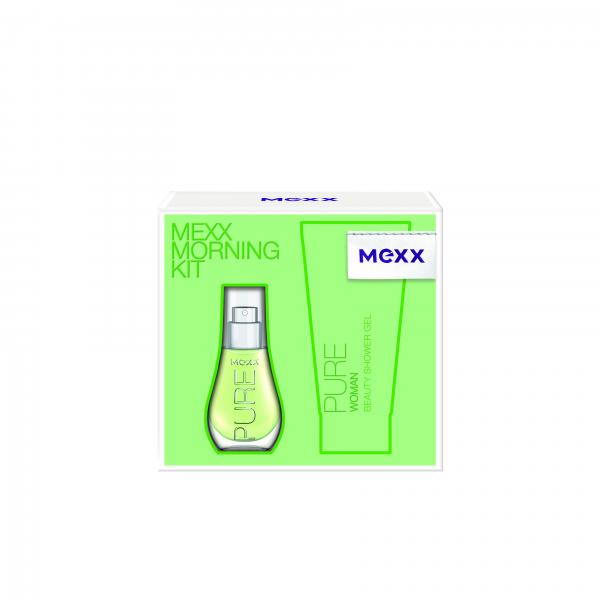 Коледен комплект Mexx Pure – душ гел и парфюм (Mexx, 33 лв.)
