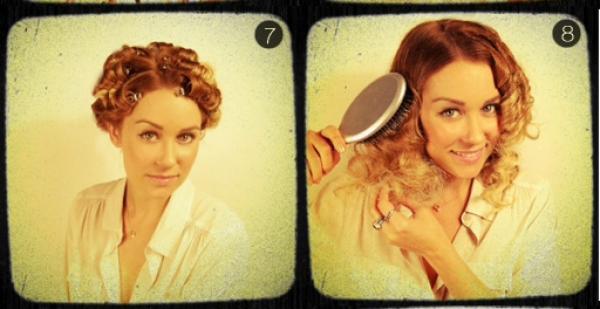 Напръскайте с лак за коса, разрешете внимателно и пак напръскайте...Снимка: The beauty department