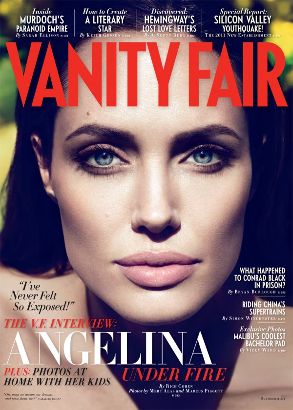 Анджелина през 2011 г.; Снимка: сп. Vanity Fair