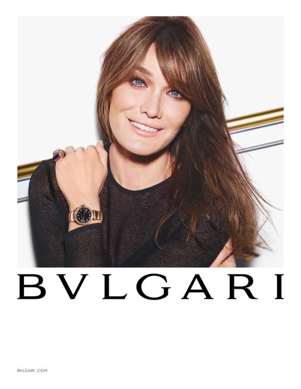 Карла Бруни за пролет-лято 2015, Снимка: Bulgari