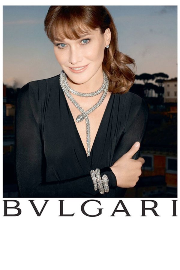 Карла Бруни в кампанията през 2013, Снимка: Bulgari
