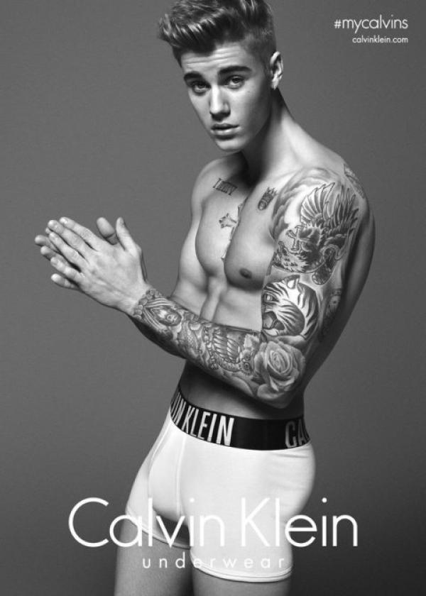 Джъстин Бийбър; Снимка: Calvin Klein