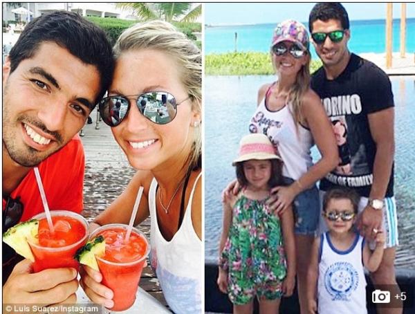 Луис Суарез е на почивка със семейството си; Снимка: Instagram