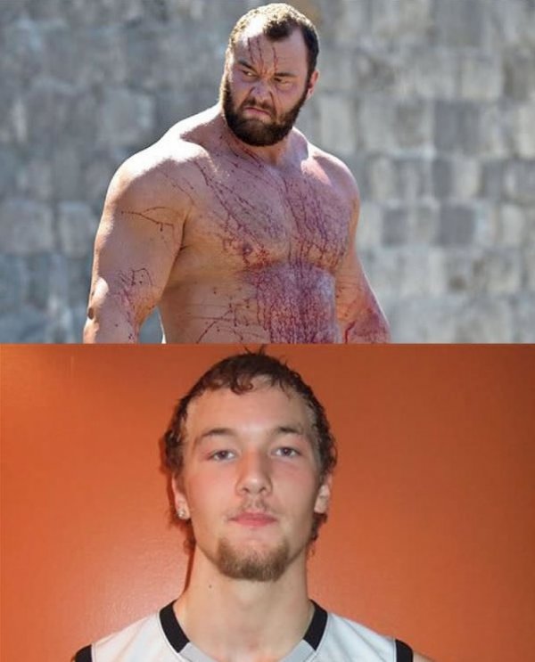 Хафтор Бьорнсон като Планината. Снимка: 9gag.com
