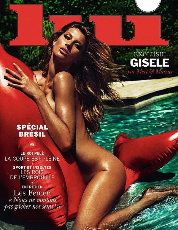 Жизел Бюндхен Снимка: Lui Magazine, май 2014