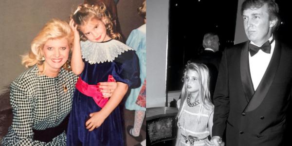 Малката Иванка с майка си и баща си; Снимка: Harper's Bazaar