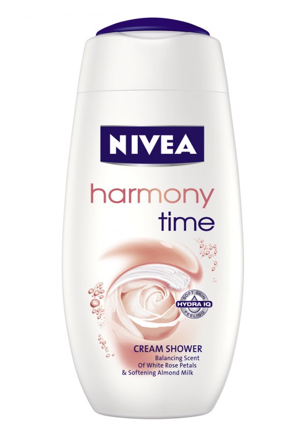 NIVEA Harmony Time...Оставете богатата пяна и деликатния аромат на бели рози да поглезят кожата ви, докато формулата с ценно памуково мляко се грижи тя да стане нежна и гладка. Почувствайте се отпочинали и обгрижени.