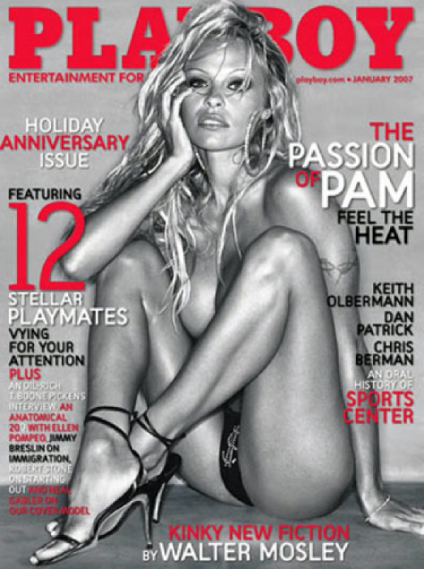 Снимка; PlayboyПамела Андерсън е била 4 пъти корица на Playboy. 