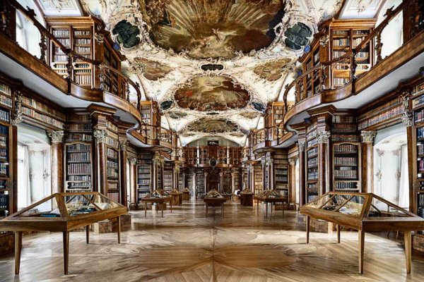 Снимка: PATRICK HAURIAbbey Library of St. Gall, Швейцария