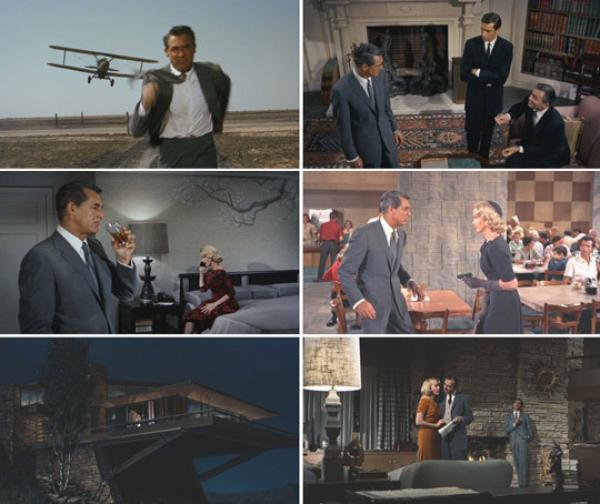 Снимка: аpartmenttherapy.com „Север-северозапад” ( North By Northwest – 1959) За този филм, Time Out London каза“Връщайки се 50 год.назад, може да се каже, че лъскавият, ироничен, параноичен трилър на Хичкок улавя перфектно духа на времето: тъмната сянка на Студената Война, тайните агенти на властта, градския модернизъм, суматохата на градския живот.” Филм, който се отличава с много стил и в декорите и в облеклата на Кари Грант и Ева Мари Сейнт, всеки сантиметър от който е създаден, за да подчертае идеята, че богатството е без значение в лицето на опасността.