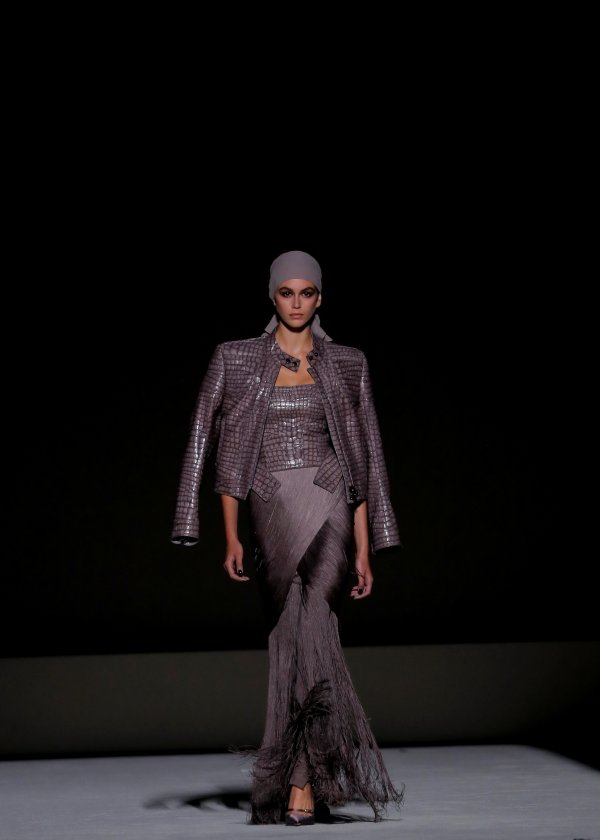 Кая в ревюто на Tom Ford; Снимка: Reuters