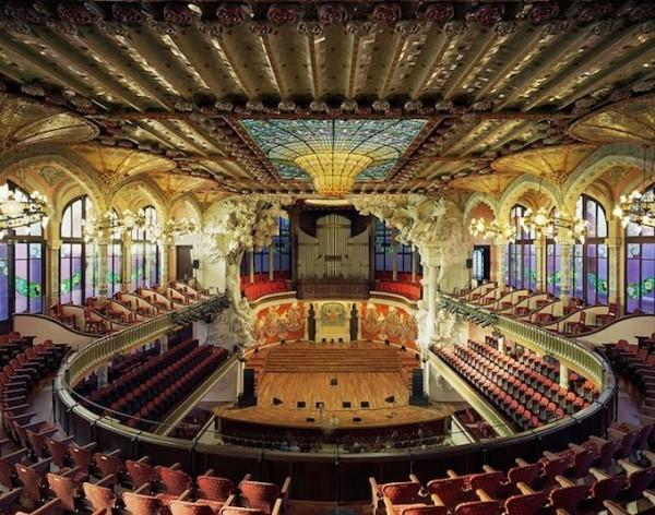 Операта "Palau de la Musica Catalana" в Барселона, Испания; Снимка: thewondrous.com