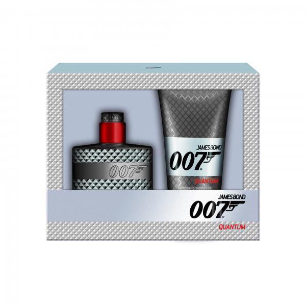 Коледен комплект за мъже James Bond Quantum –парфюм 30 ml и душ-гел 50 ml (James Bond, 38 лв.)