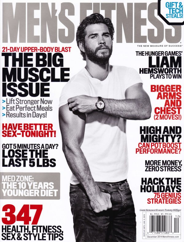 Лиъм Хемсуърт; Снимка: сп. Men's Fitness