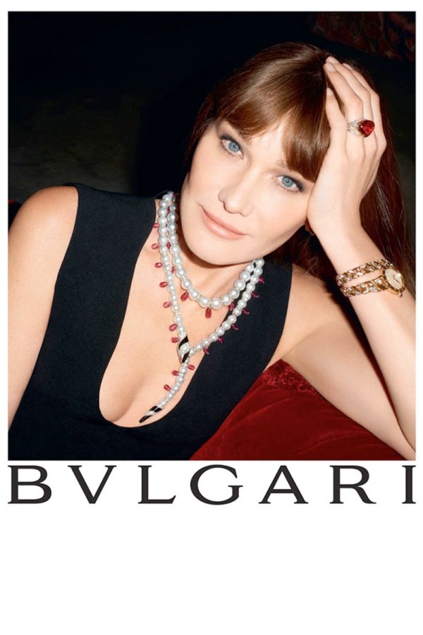 Карла Бруни в кампанията през 2013, Снимка: Bulgari