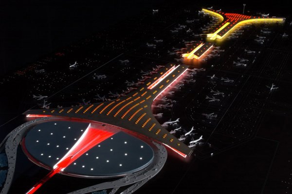Снимка: thewondrous.com;Терминал 3 на международното летище в Пекин (Terminal 3, Beijing International Airport)