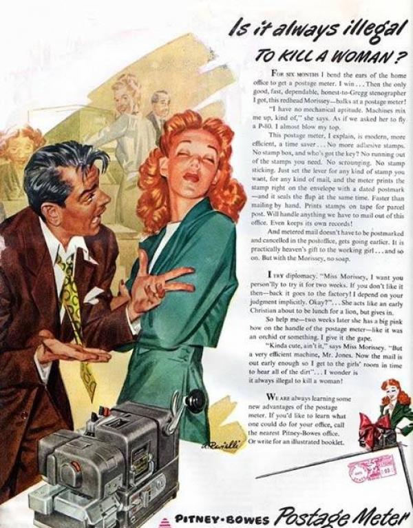 Винаги ли е нелегално да убиеш жена? Снимка: VintageAds