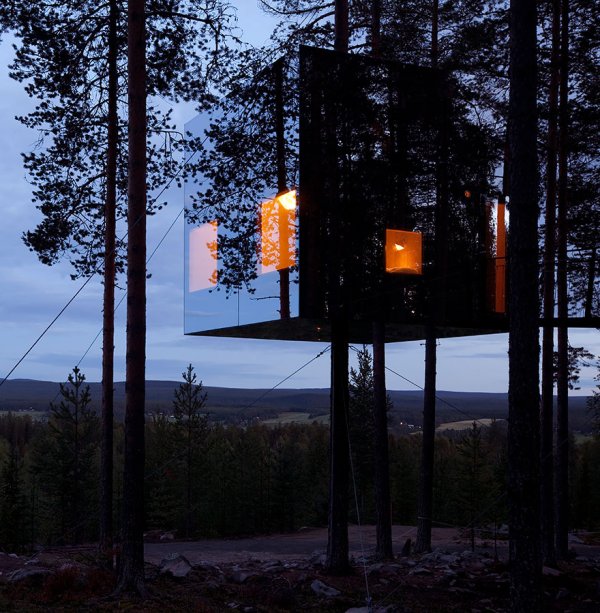 Швеция - Mirrorcube Tree House HotelСнимка: treehotel.se