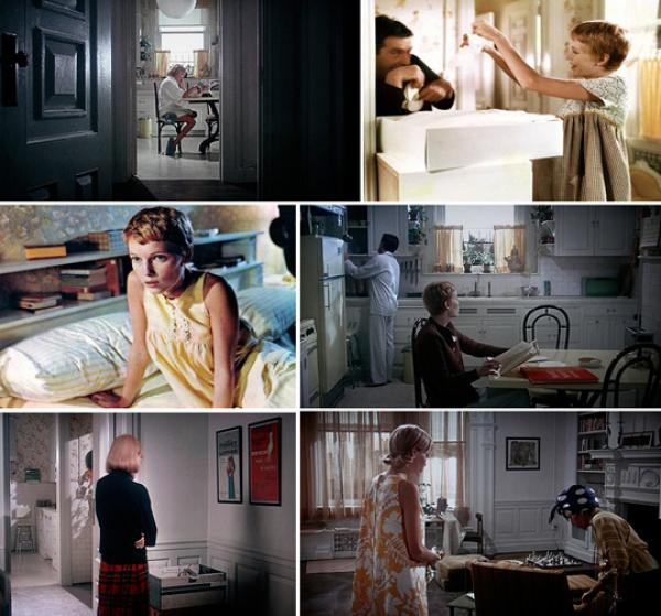 Снимка: аpartmenttherapy.com „Бебето на Роузмъри” (Rosemary’s Baby – 1968)  Филмът се базира на книгата на Айра Левин , която е продадена в над 4 милиона копия и автоматично се превръща в най-продавания трилър на 60-те години.