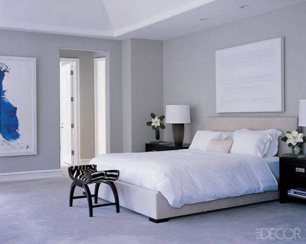 В спалнята на Моник Люлие; Снимка: elledecor.com 