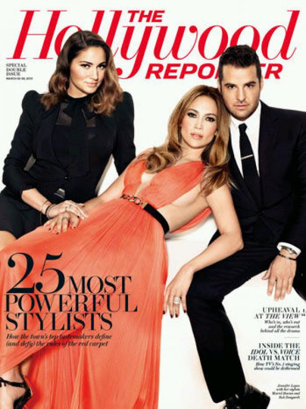 Джей Ло с Роб Зангарди и Мариел Хаен, Снимка: сп. The Hollywood Reporter