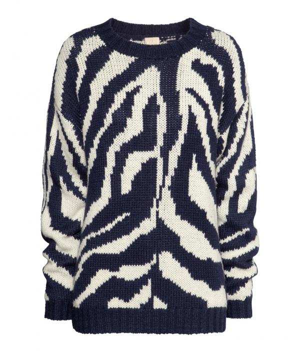 Пуловер в зебров принт H&M, 99.90 лв.