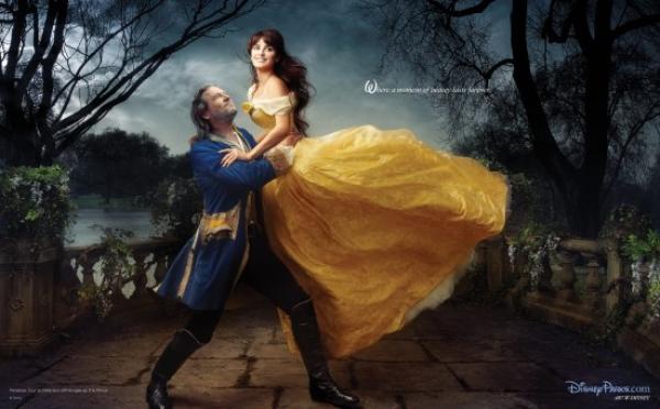 Пенелопе Круз и Джеф Бриджис като Красавицата и Звярът Снимка: Disney/Annie Leibovitz