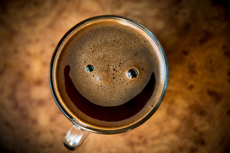 кафе, усмивка,