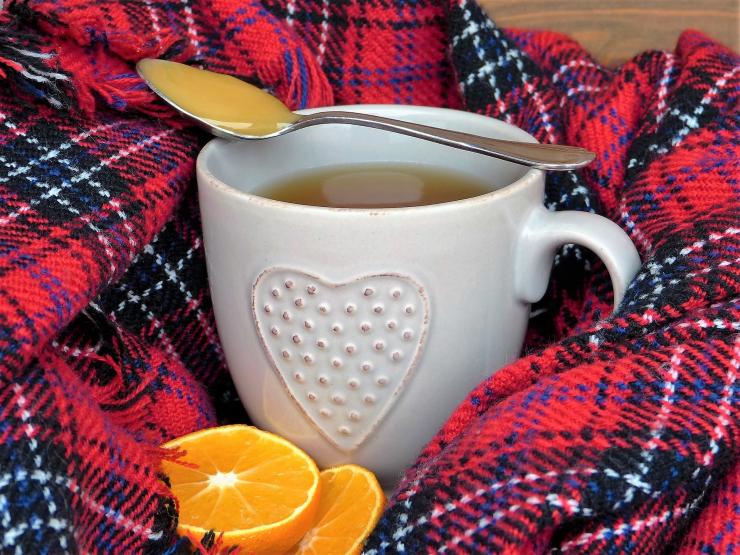 чай, портокал,